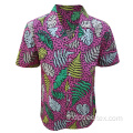 Impression numérique personnalisée Cotton Hawaiian Vacation Shirt